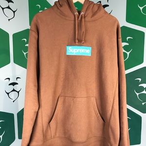 Supreme Box Logo Hoodie (FW17) Rust